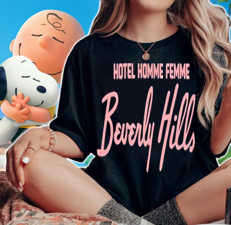 Yung Rnzl Homme Femme Hotel Homme Femme Beverly Hills Shirt t-shirt woman shirt