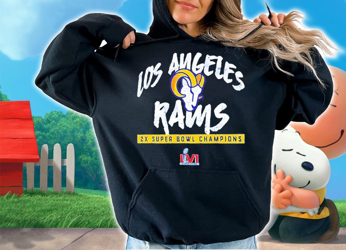2-Time Super Bowl Champions Los Angeles Rams T-Shirt t-shirt hoodie