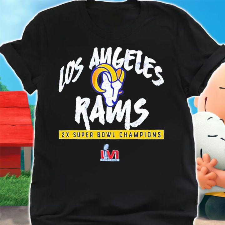 2-Time Super Bowl Champions Los Angeles Rams T-Shirt t-shirt shirt