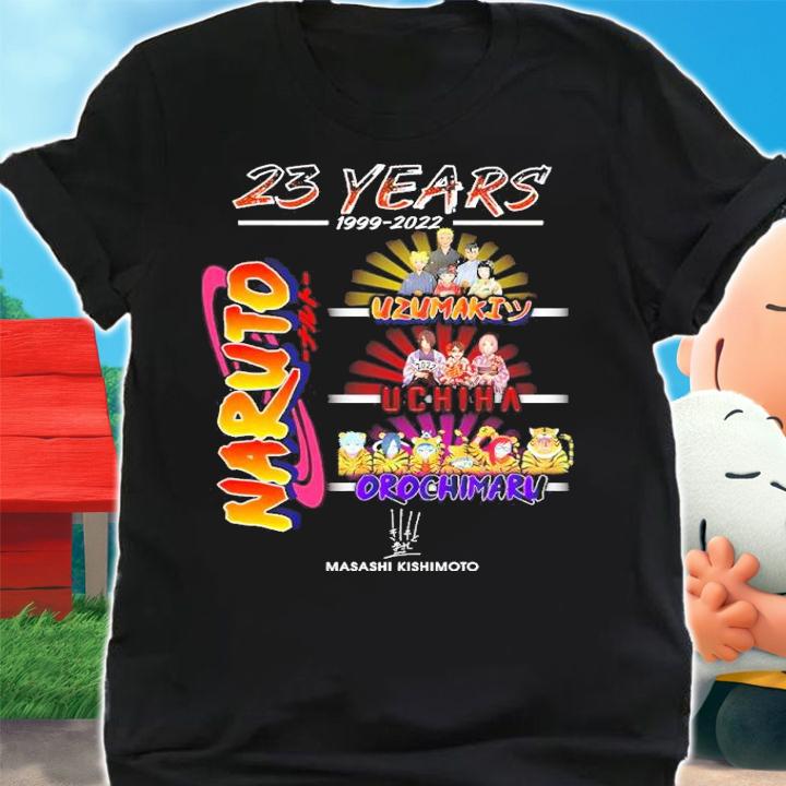 23 Years 1999-2022 Naruto Masashi Kishimoto Shirt t-shirt shirt