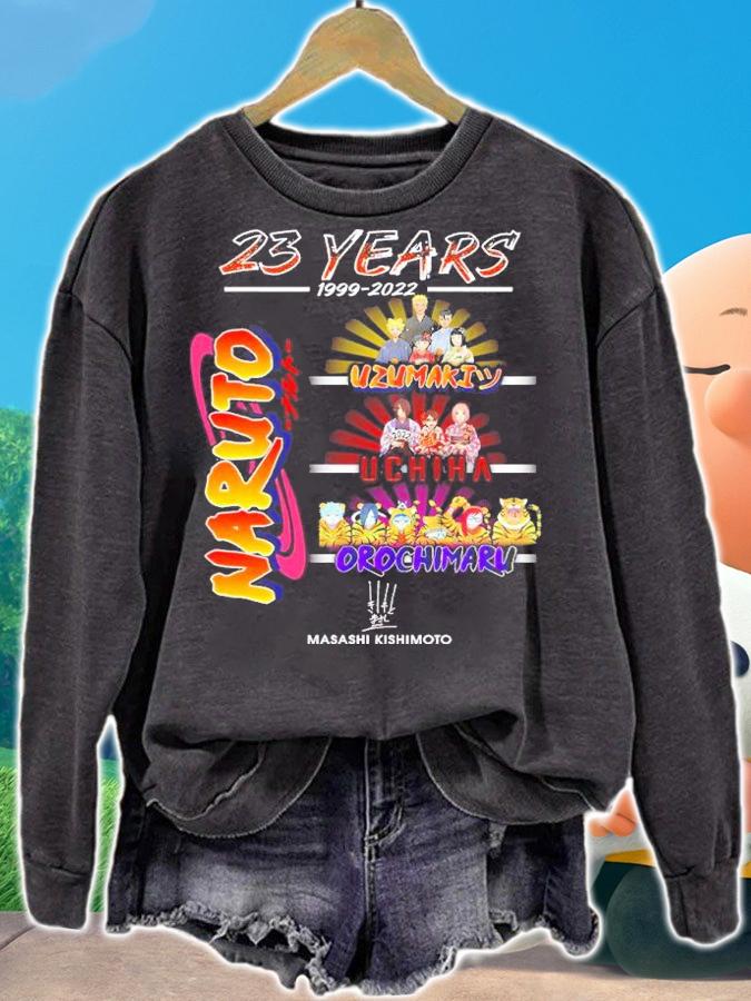 23 Years 1999-2022 Naruto Masashi Kishimoto Shirt t-shirt sweatshirt