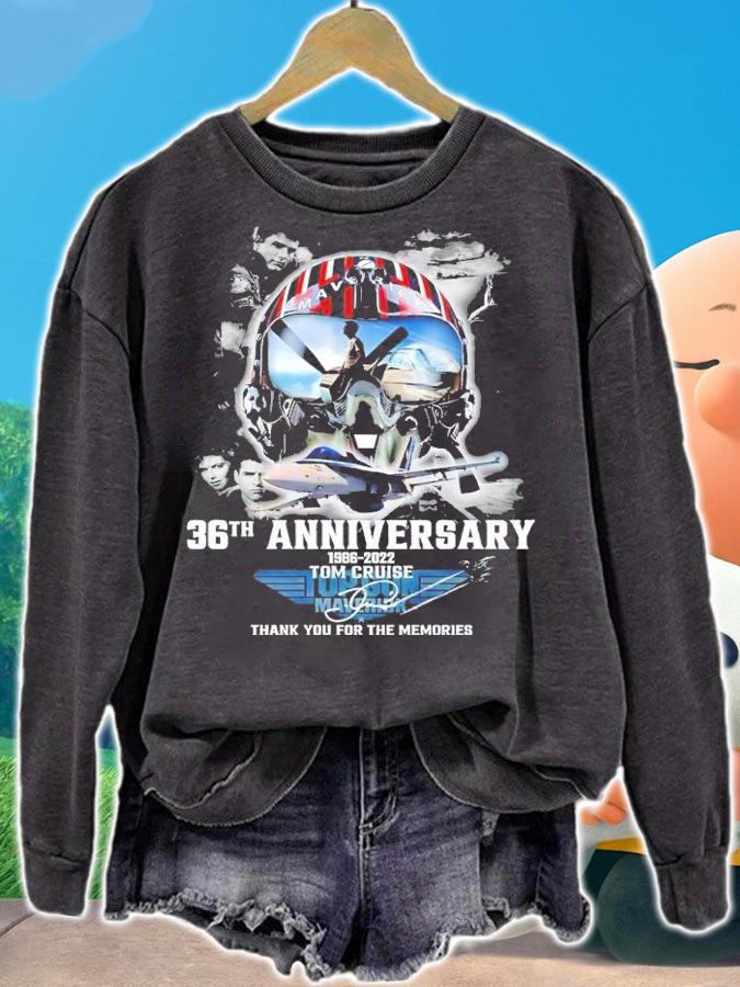 36th Anniversary 1986-2022 Tom Cruise Signatures Thank You For The Memories Shirt t-shirt
