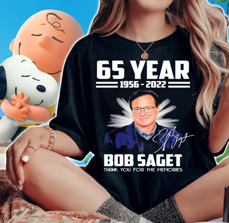 65 Years 1956-2022 Bob Saget Signatures Thank You For The Memories Shirt t-shirt