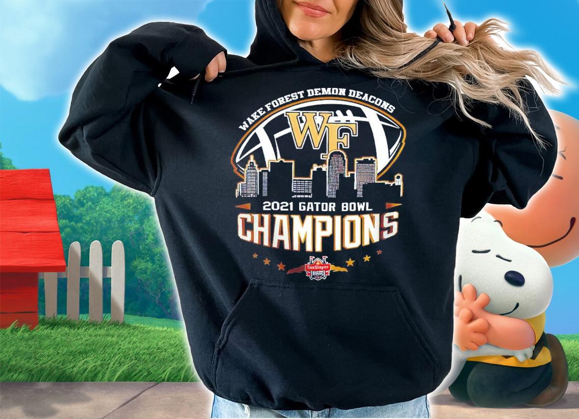 2021 Gator Bowl Champions NCAA Graphic Wake Forest Demon Deacons shirt t-shirt