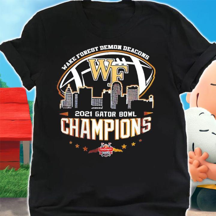 2021 Gator Bowl Champions NCAA Graphic Wake Forest Demon Deacons shirt t-shirt
