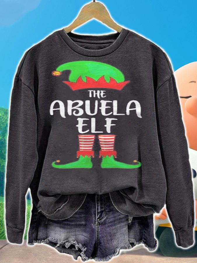 Abuela Elf Christmas Party Matching Family Group Pj Shirt t-shirt sweatshirt