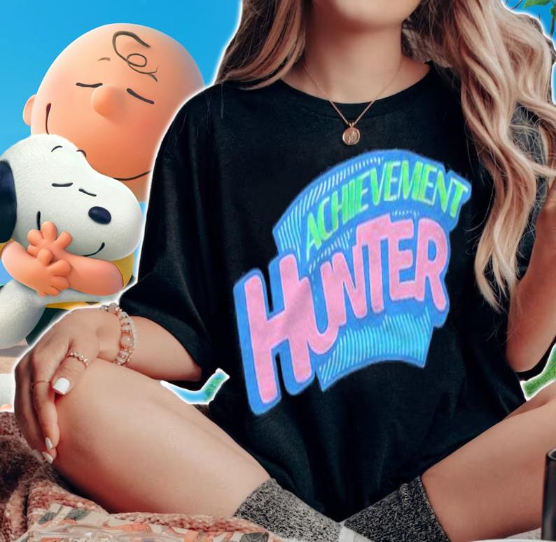 Achievement Hunter logo T-shirt t-shirt woman shirt