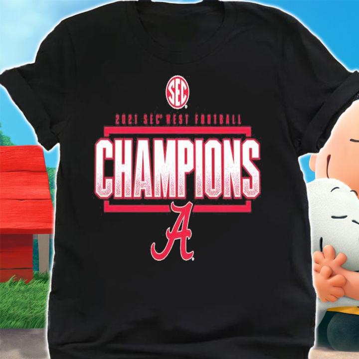 Alabama Crimson Tide 2021 SEC West Football Division Champions Locker Room Shirt_ t-shirt