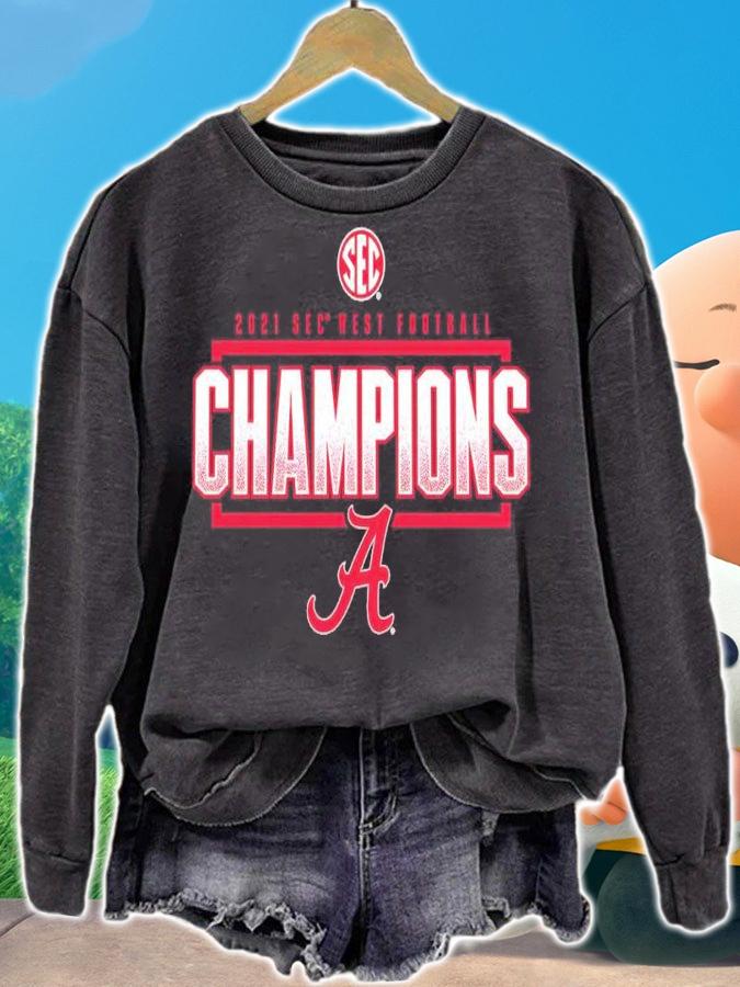 Alabama Crimson Tide 2021 SEC West Football Division Champions Locker Room Shirt_ t-shirt