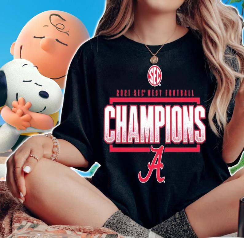 Alabama Crimson Tide 2021 SEC West Football Division Champions Locker Room Shirt_ t-shirt