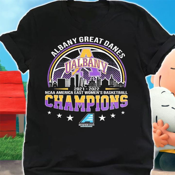 Albany Great Danes 2022 NCAA America East Women's Basketball Champions T-Shirt t-shirt