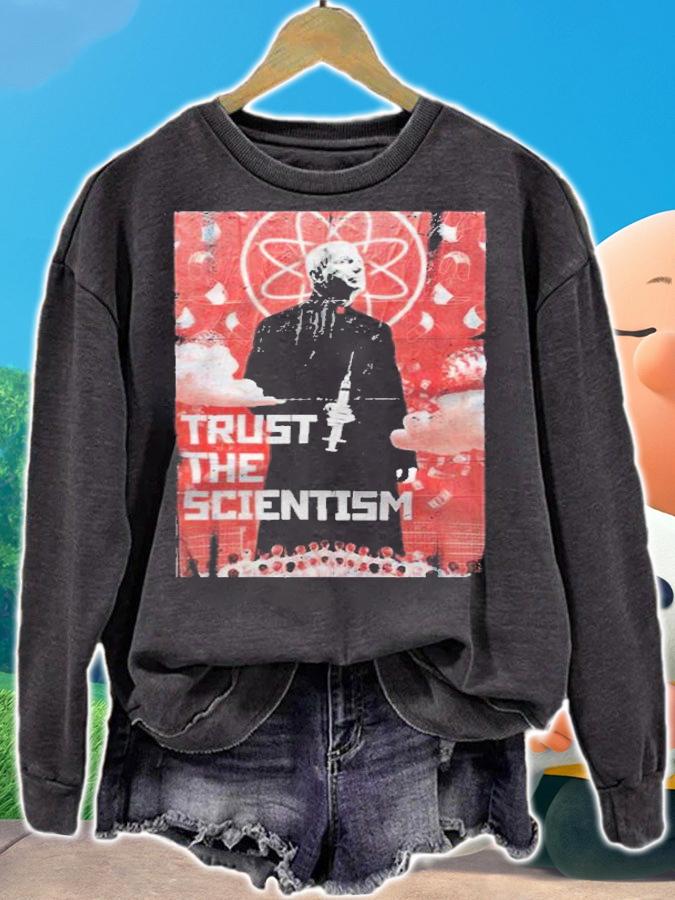 Anthony S. Fauci trust the scientism art poster T-shirt t-shirt sweatshirt