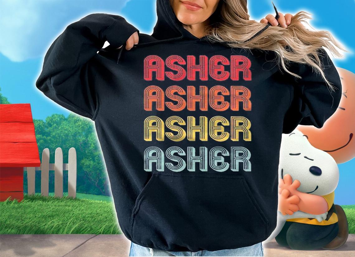 Asher Gift Name Personalized Funny Retro Vintage Birthday Shirt t-shirt