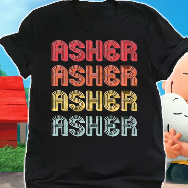 Asher Gift Name Personalized Funny Retro Vintage Birthday Shirt t-shirt