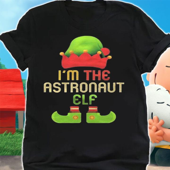 Astronaut Elf Christmas Matching Family Pajama Christmas Shirt t-shirt shirt