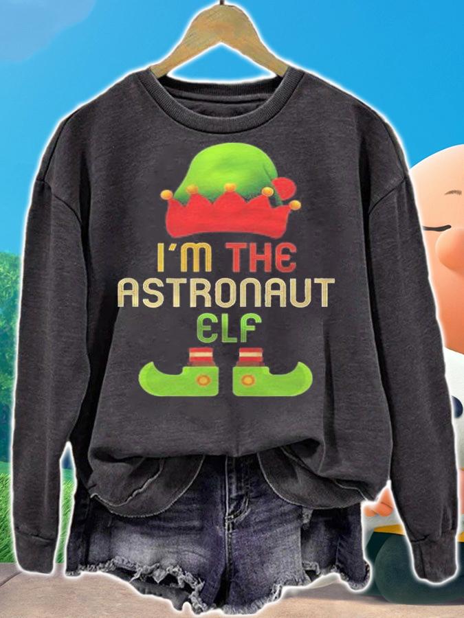 Astronaut Elf Christmas Matching Family Pajama Christmas Shirt t-shirt sweatshirt