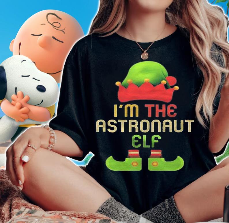 Astronaut Elf Christmas Matching Family Pajama Christmas Shirt t-shirt woman shirt