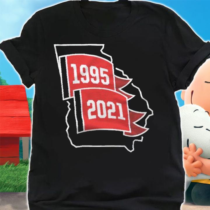 Atlanta Braves 1995 and 2021 T-shirt t-shirt shirt