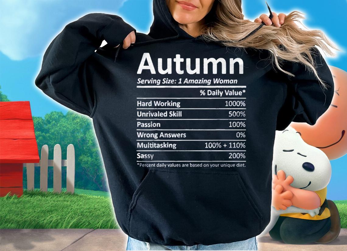 Autumn Nutrition Personalized Name Funny Christmas Gift Idea Shirt t-shirt hoodie