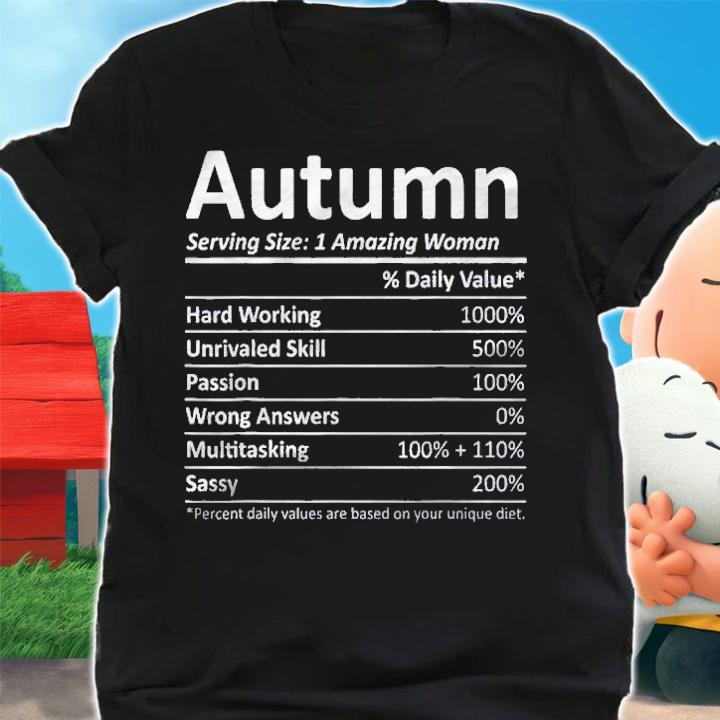 Autumn Nutrition Personalized Name Funny Christmas Gift Idea Shirt t-shirt shirt
