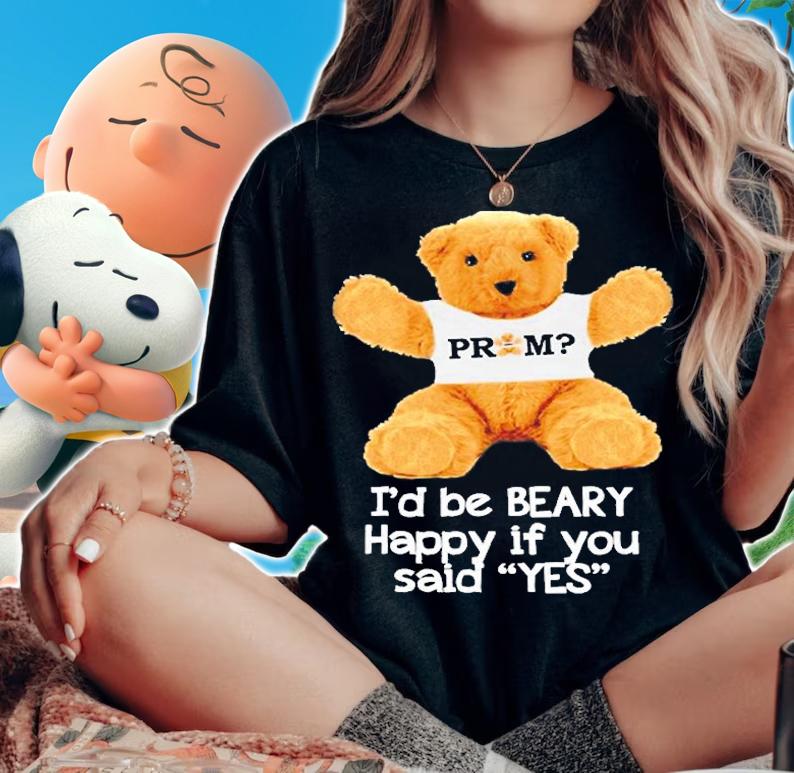 Bear Beary Happy Prom Proposal Promposal T-Shirt t-shirt