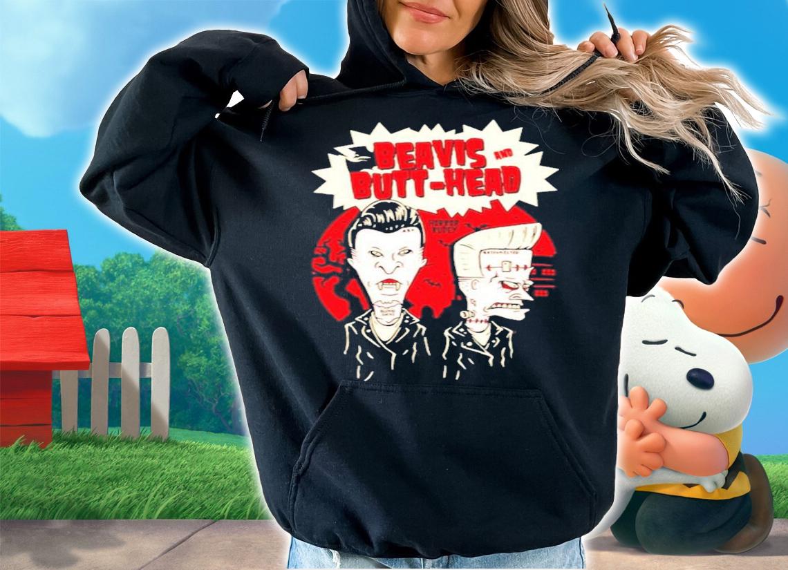 Beavis And Butthead Horror Rudey Vampire Frankenstein Shirt t-shirt