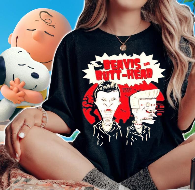 Beavis And Butthead Horror Rudey Vampire Frankenstein Shirt t-shirt