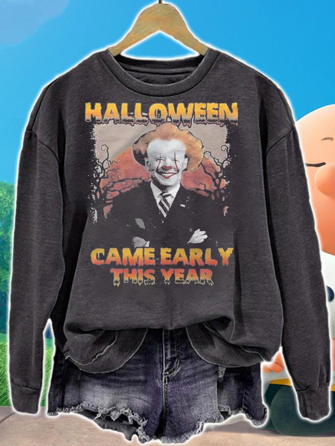 Biden Halloween Came Early This Year Funny - Biden T-Shirt t-shirt sweatshirt