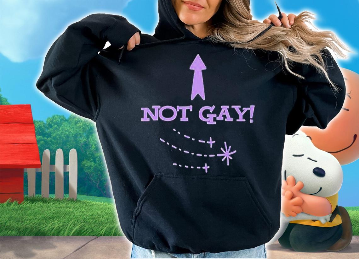 Bimbo Not Gay Fitted T-Shirt t-shirt