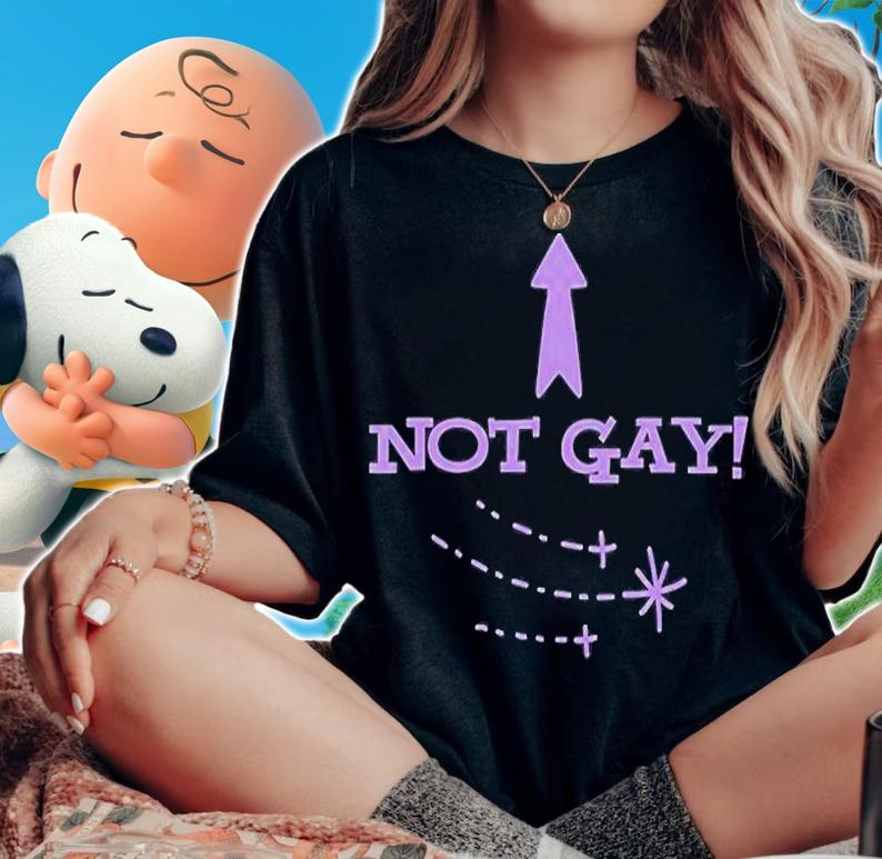 Bimbo Not Gay Fitted T-Shirt t-shirt