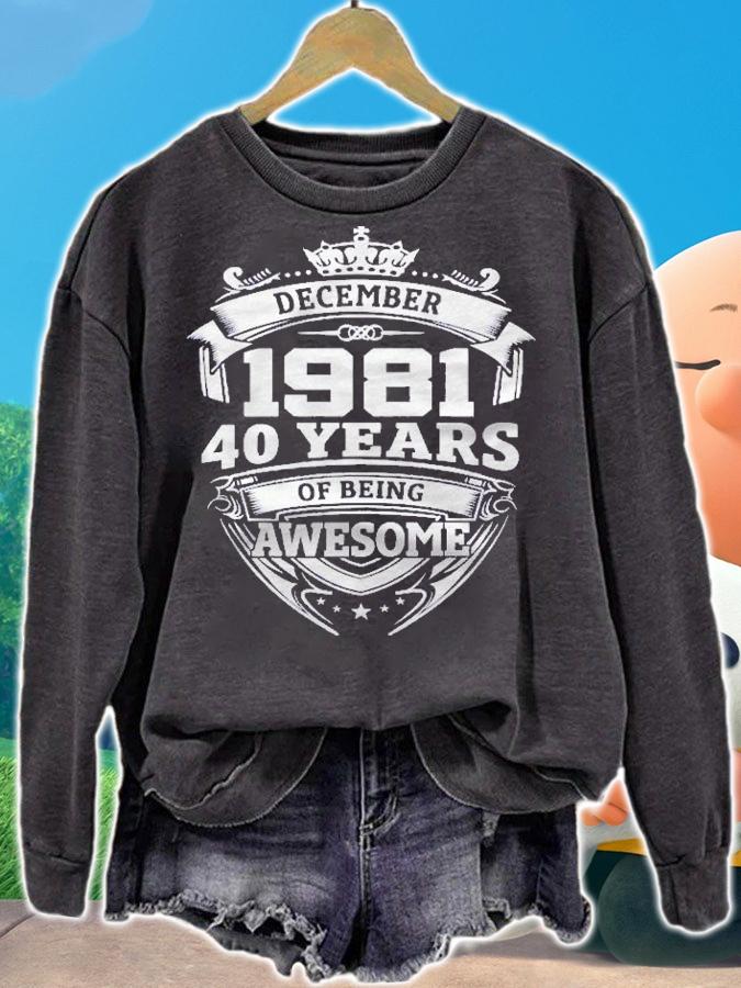 Born In December 1981 40Th Birthday Gift Premium shirt t-shirt sweatshirt
