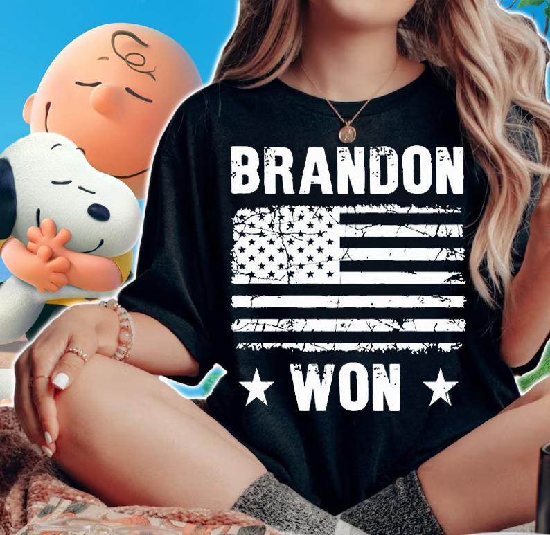 Brandon Won American Flag Vintage T-Shirt t-shirt