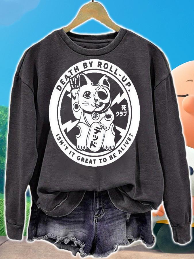 Chris Brookes death by roll-up isn't it great to be alive T-shirt t-shirt sweatshirt