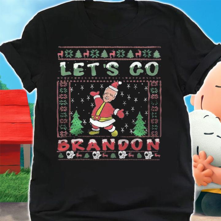 Let's Go Brandon Christmas Joe Biden Santa Claus Christmas T-Shirt t-shirt shirt