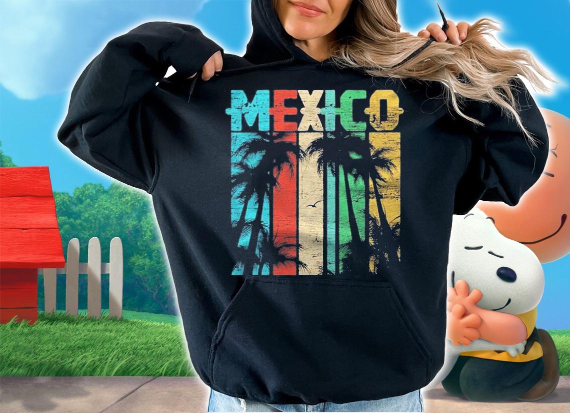 Retro Mexico Palm Trees Gift Shirt t-shirt