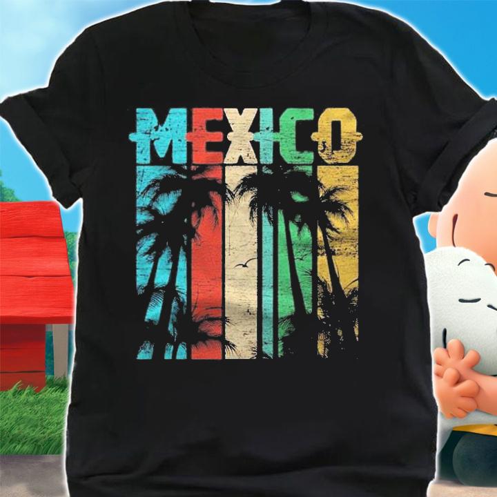 Retro Mexico Palm Trees Gift Shirt t-shirt