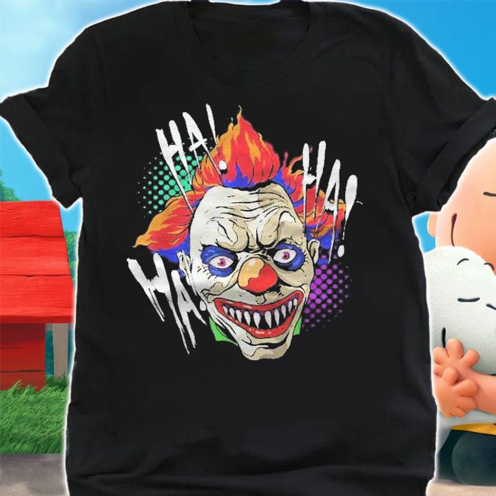 Scary Creepy Clown Laugh Horror Halloween Kids Men Costume Shirt t-shirt shirt