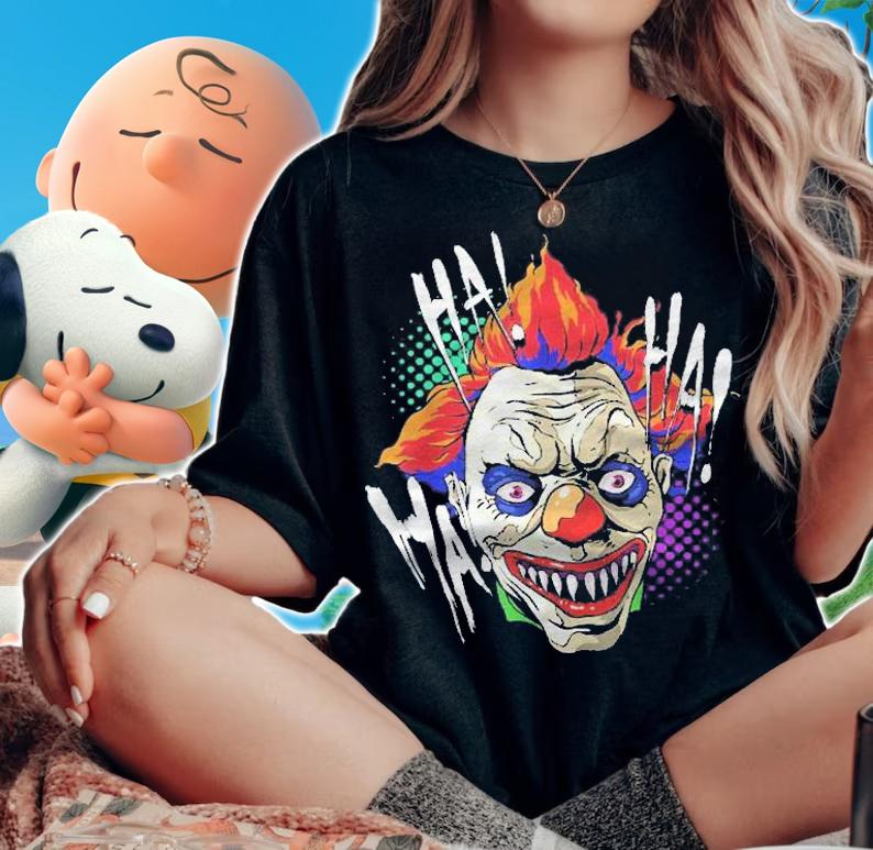 Scary Creepy Clown Laugh Horror Halloween Kids Men Costume Shirt t-shirt woman shirt