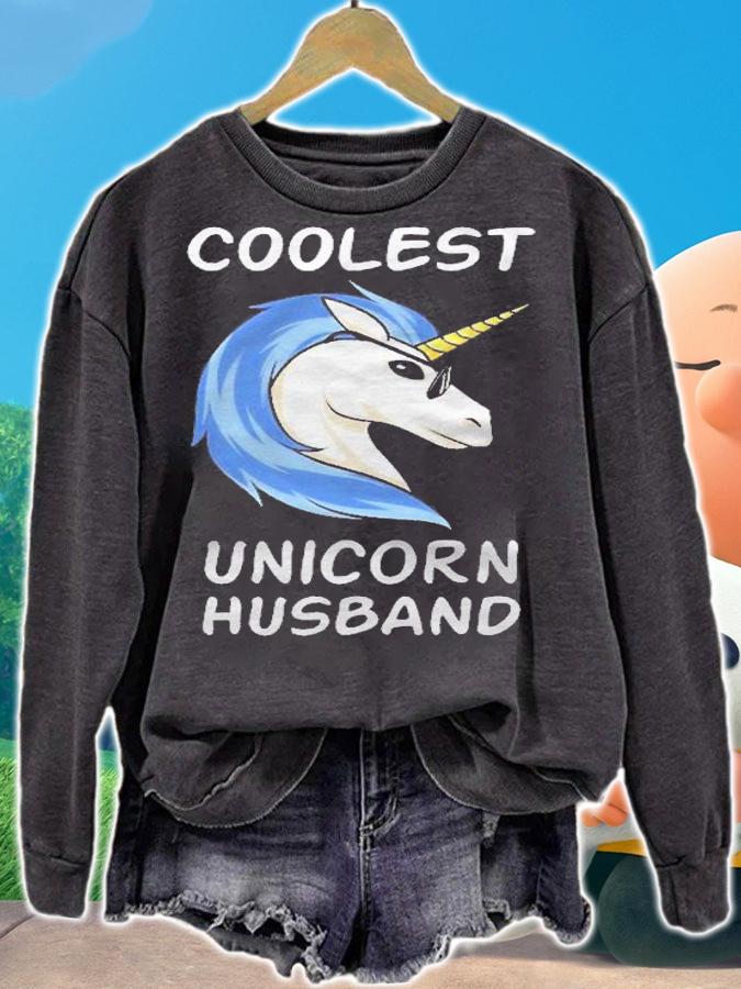 Coolest Unicorn Husband Funny Magical Family Shirt t-shirt sweatshirt