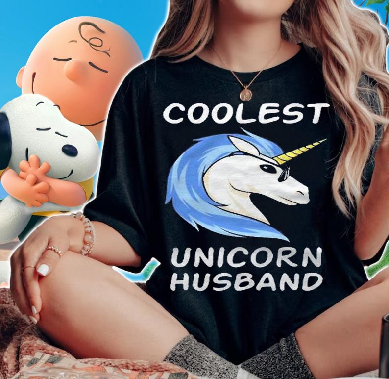 Coolest Unicorn Husband Funny Magical Family Shirt t-shirt woman shirt