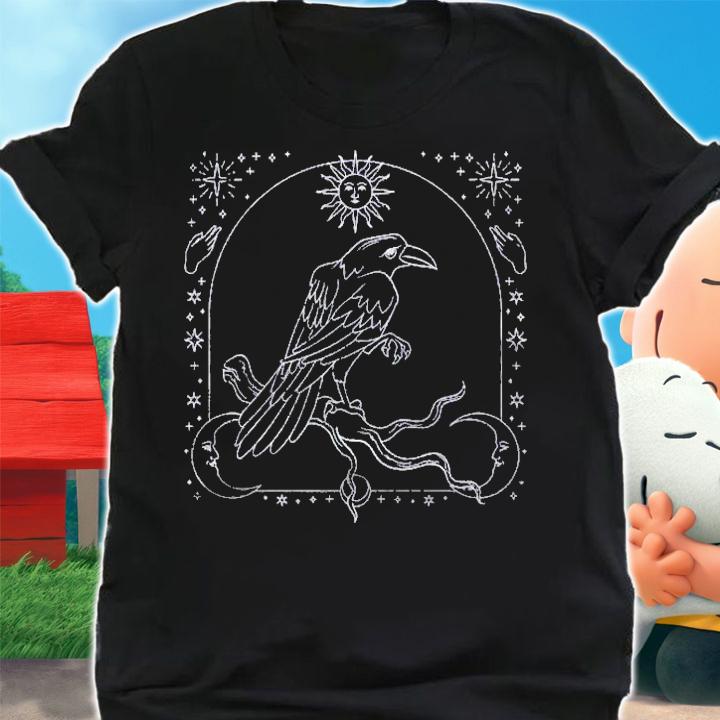 Crow Gothic Bird Animal Spooky Witchcraft Raven Shirt t-shirt shirt