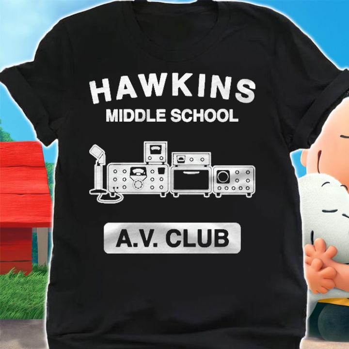 Hawkins Middle School Av Club Shirt t-shirt shirt