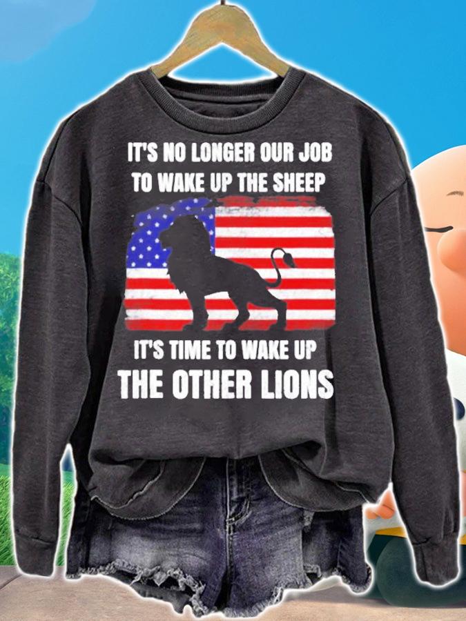 Lions Not Sheep No Longer Wake Up Sheep Wake Up Other Lions T-Shirt t-shirt sweatshirt