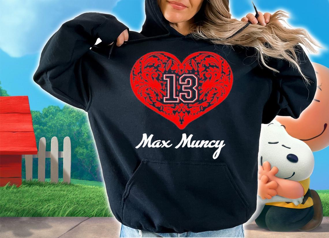Max Muncy Ornate Heart Baseball T-Shirt t-shirt hoodie