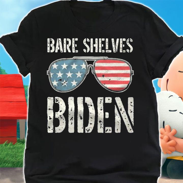 Premium funny Political Bare Shelves Biden Glasses Vintage T-Shirt t-shirt shirt