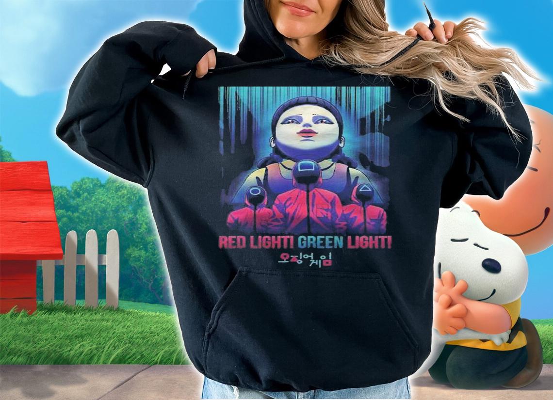 Squid Game Doll Red Light Green Light Masked Guards t-shirt hoodie