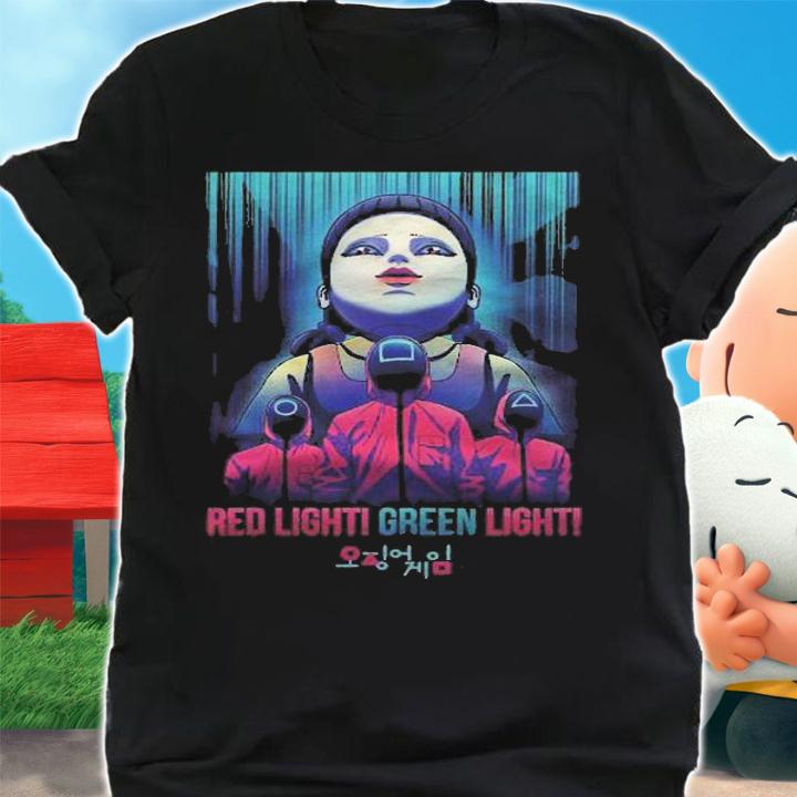 Squid Game Doll Red Light Green Light Masked Guards t-shirt shirt