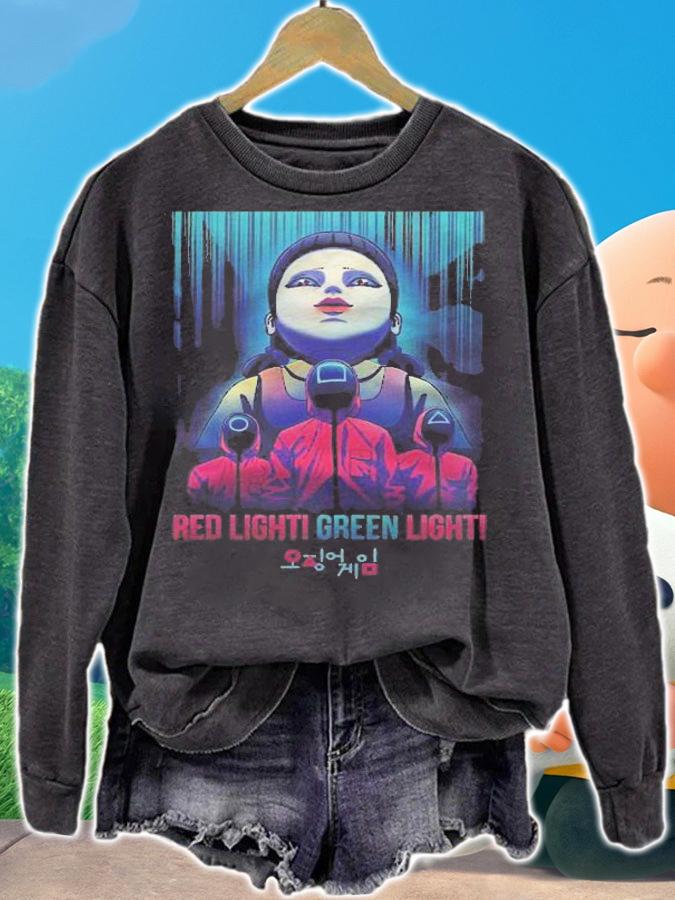 Squid Game Doll Red Light Green Light Masked Guards t-shirt sweatshirt