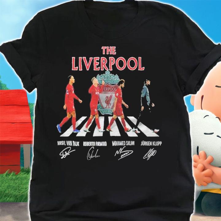 The Liverpool Abbey Road signatures shirt t-shirt shirt