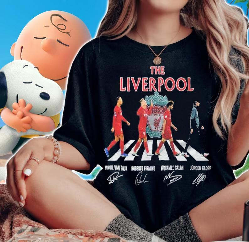 The Liverpool Abbey Road signatures shirt t-shirt woman shirt